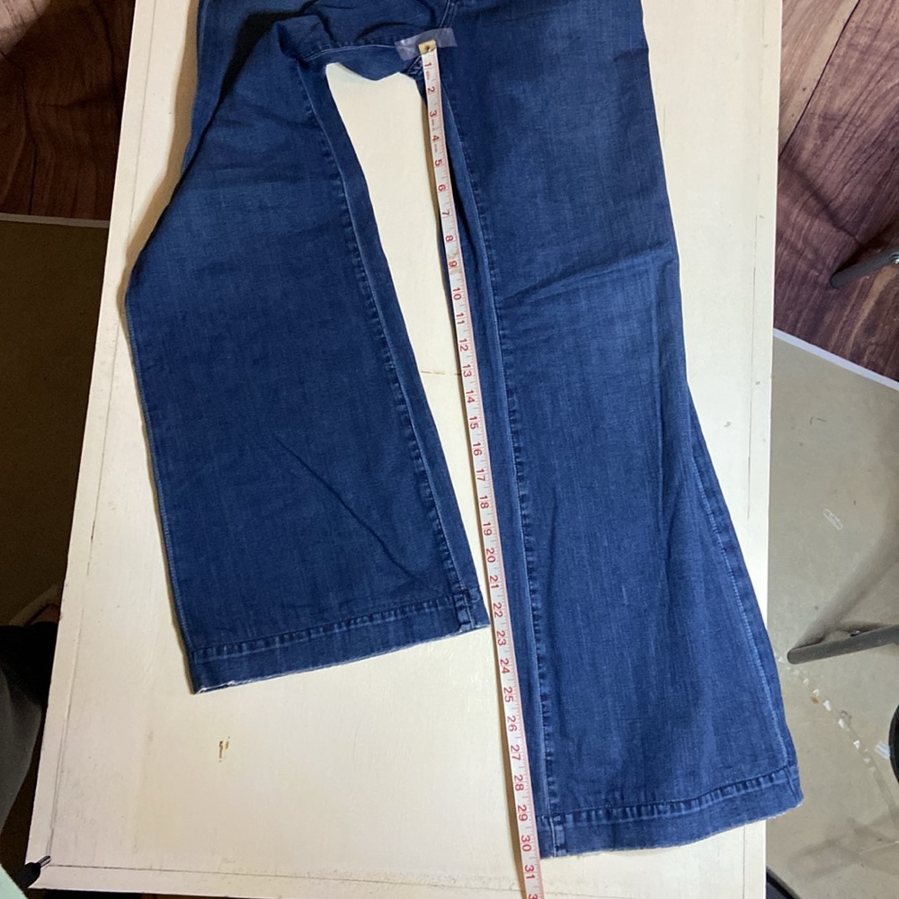 AG Adriano Goldschmied | Women's The Glisten Low Rise Wide Leg Jeans | sz 29R - Picture 7 of 11